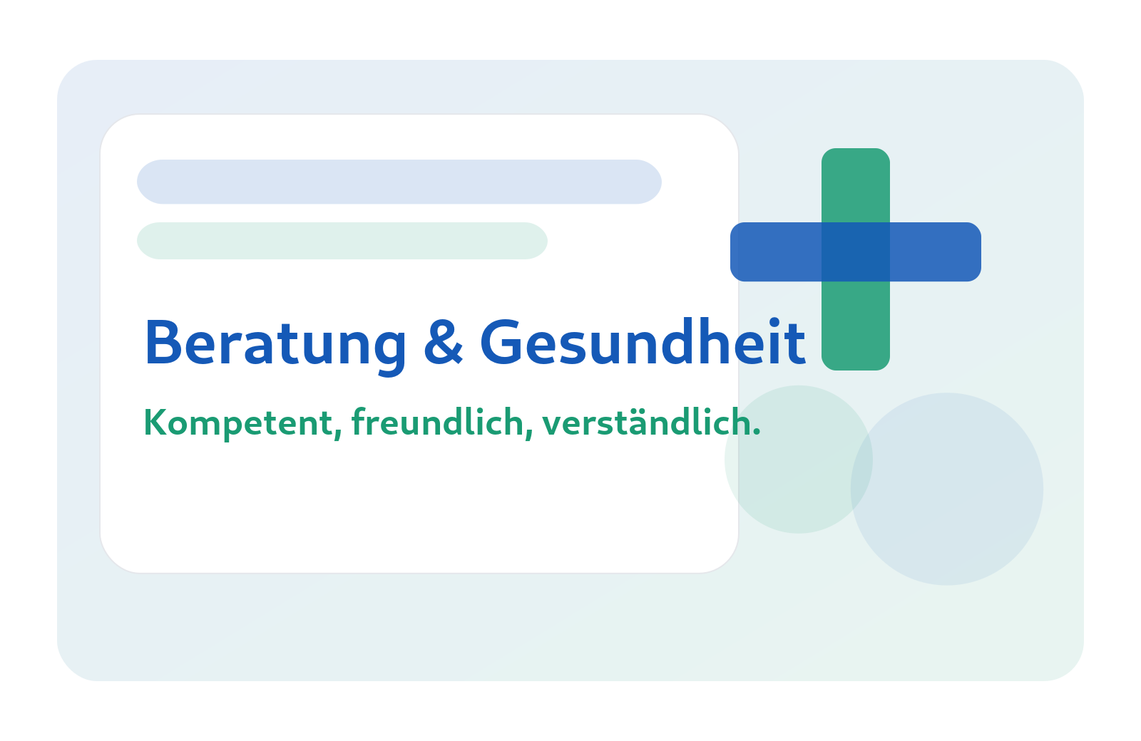 Illustration: Beratung & Gesundheit in der Kreuz Apotheke.