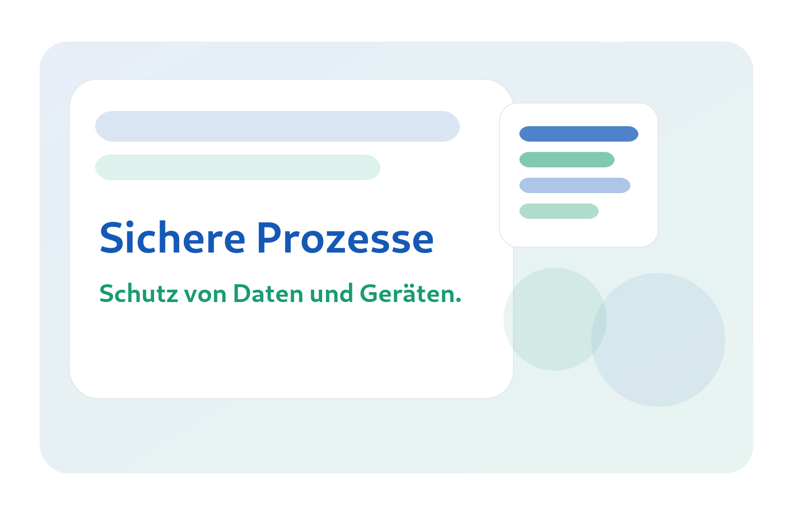 Illustration: Sichere Prozesse – verantwortungsvoller Betrieb.