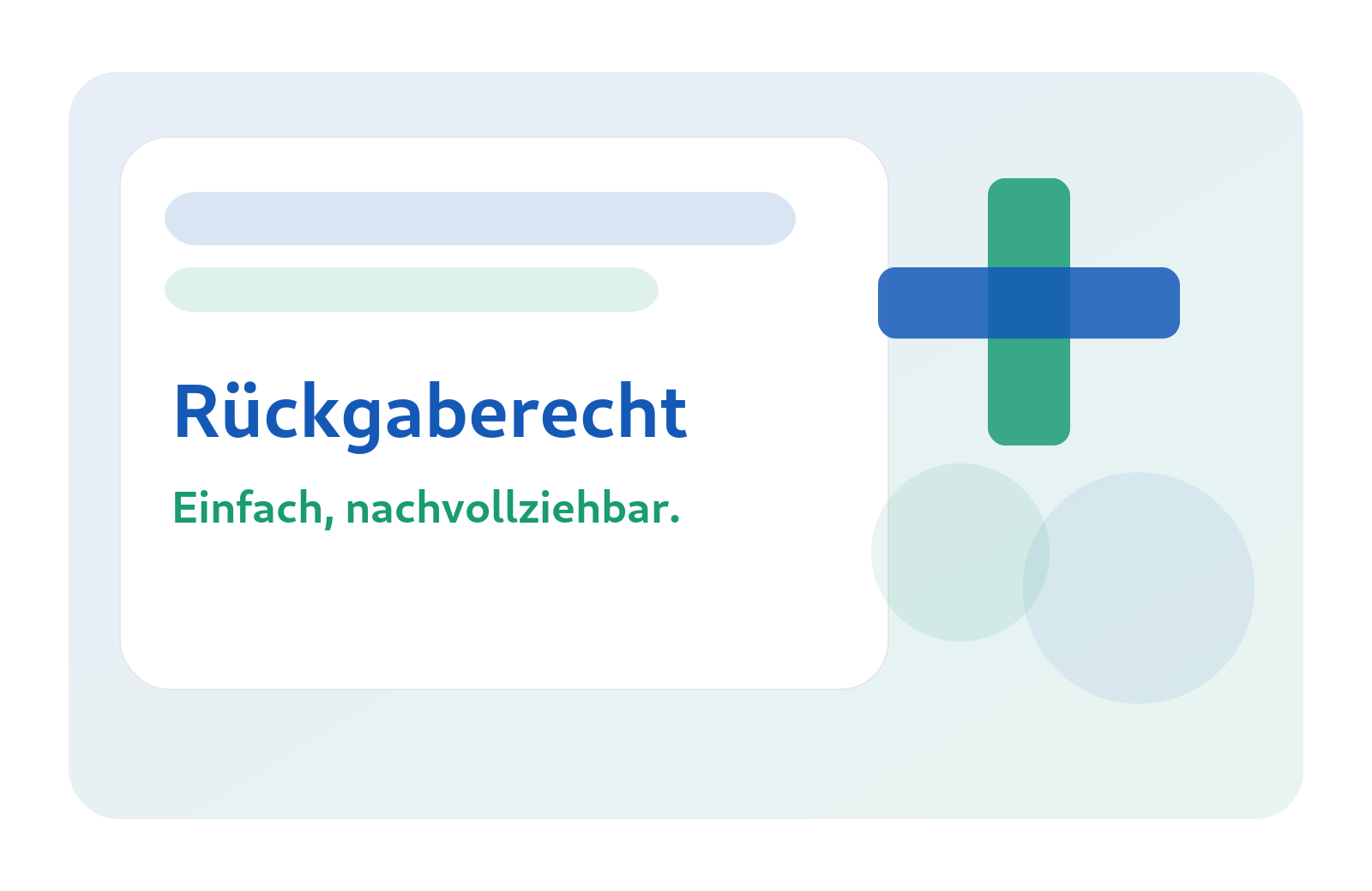 Illustration: Rückgaberecht – einfach nachvollziehbar.